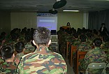 자매부대장병 MBTI를 통한 자기탐색 프로그램 강연모습